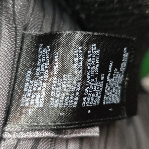 THE NORTH FACE @ WOOL DUFFLE PARKA HOODED BOMBER ZIP BLACK S - Picture 12 of 12